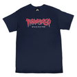 Thrasher T-Shirt Jagged Logo Ss Navy