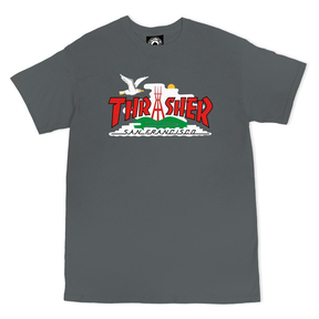 Thrasher T-Shirt The City Charcoal