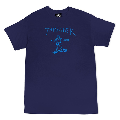 Thrasher T-Shirt Gonz Navy Light Blue