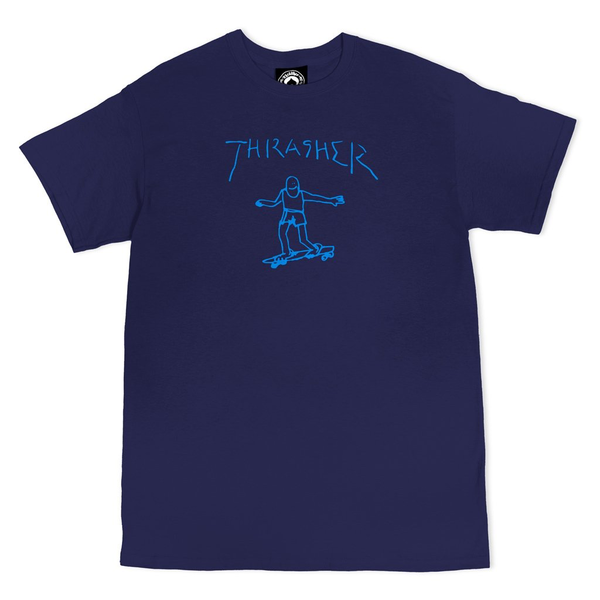 Thrasher T-Shirt Gonz Navy Light Blue