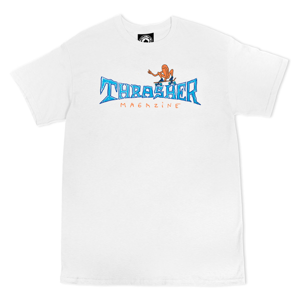 Thrasher T-Shirt Gonz Thumbs Up Ss White