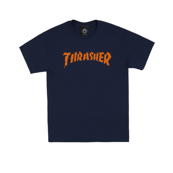 Thrasher T-Shirt Burn It Down Ss Navy