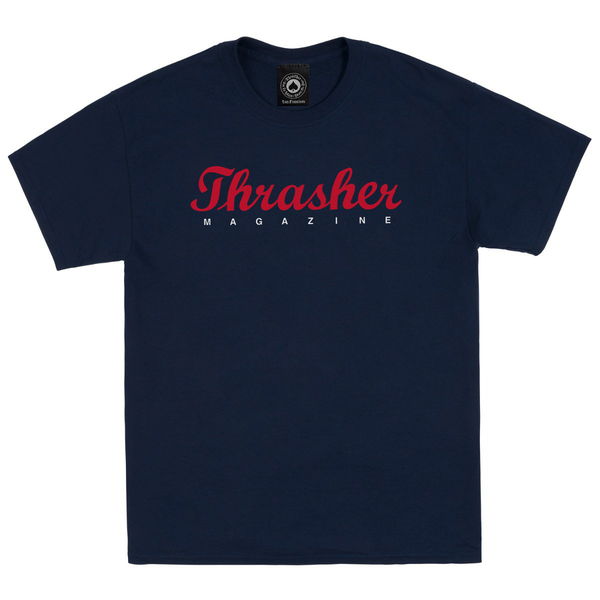 Thrasher T-Shirt Script Ss Navy