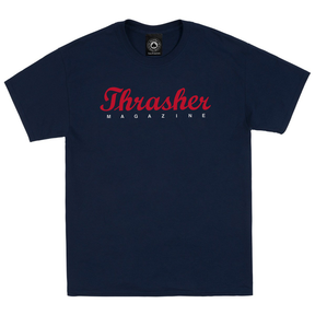 Thrasher T-Shirt Script Ss Navy