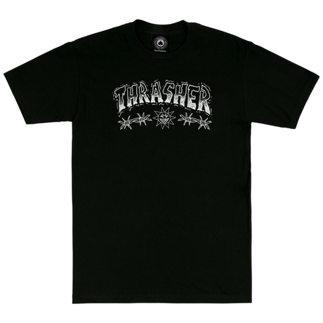 Thrasher T-Shirt Barbed Wire Black