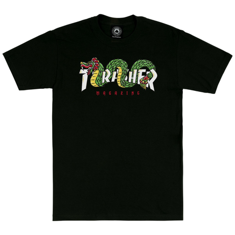 Thrasher T-Shirt Aztec Black