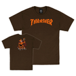 Thrasher T-Shirt Burn It Down Dark Chocolate