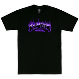 Thrasher T-Shirt Airbrush Black Purple