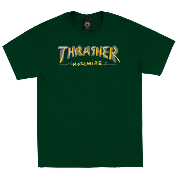 Thrasher T-Shirt Trademark Forest Green