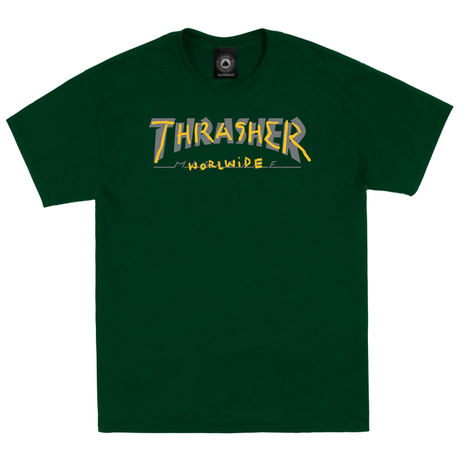 Thrasher T-Shirt Trademark Forest Green
