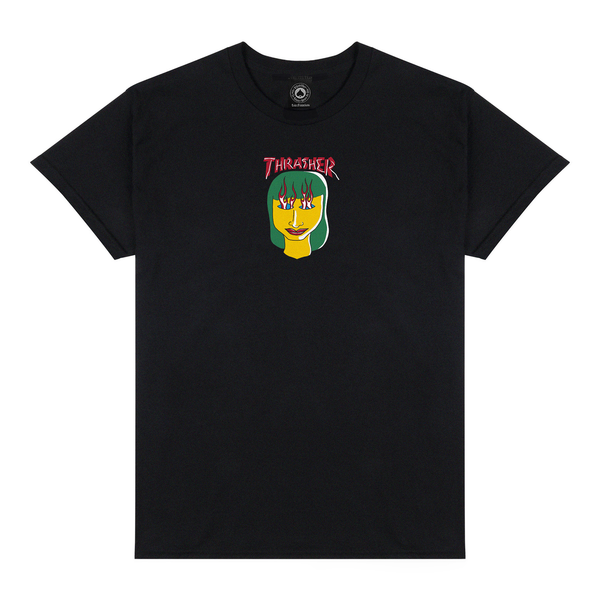 Thrasher T-Shirt Talk Shit By Gonz Black
