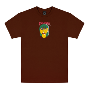 Thrasher T-Shirt Talk Shit By Gonz Maroon