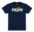 Thrasher T-Shirt Toy Machine Vortex Navy