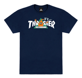 Thrasher T-Shirt Toy Machine Vortex Navy