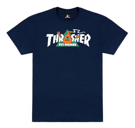 Thrasher T-Shirt Toy Machine Vortex Navy