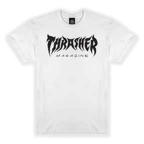 Thrasher T-Shirt Metal White