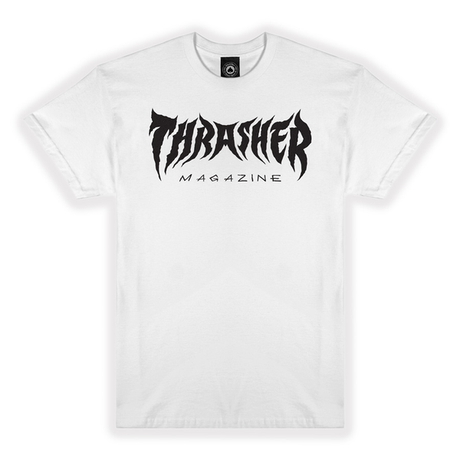 Thrasher T-Shirt Metal White