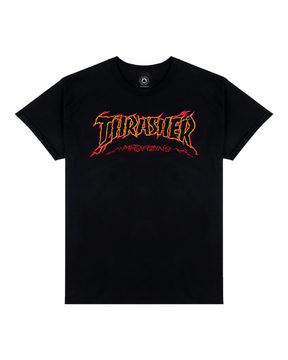 Thrasher T-Shirt Cracked By Exteenager Black