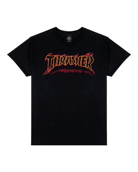 Thrasher T-Shirt Cracked By Exteenager Black