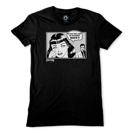Thrasher T-Shirt Wo Boyfriend Black