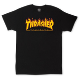 Thrasher T-Shirt Youth Flame Black
