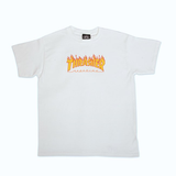 Thrasher T-Shirt Youth Flame White