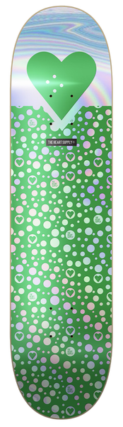The Heart Supply Deck R7 Foil Green Polkahearts 8.0