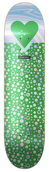 The Heart Supply Deck R7 Foil Green Polkahearts 8.0