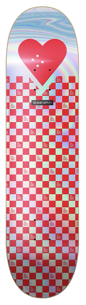 The Heart Supply Deck R7 Foil Red Checkerboards 8.25