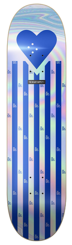 The Heart Supply Deck R7 Foil Blue Stripes 8.25