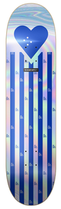 The Heart Supply Deck R7 Foil Blue Stripes 8.25