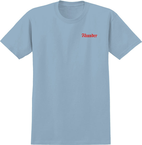Thunder T-Shirt Screaming Skull Redux Ss Light Blue