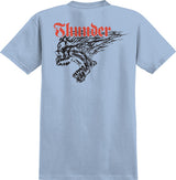 Thunder T-Shirt Screaming Skull Redux Ss Light Blue