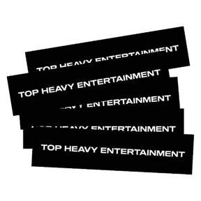 Stickers Top Heavy Big Brick Logo Noir / Blanc (lot de 5)