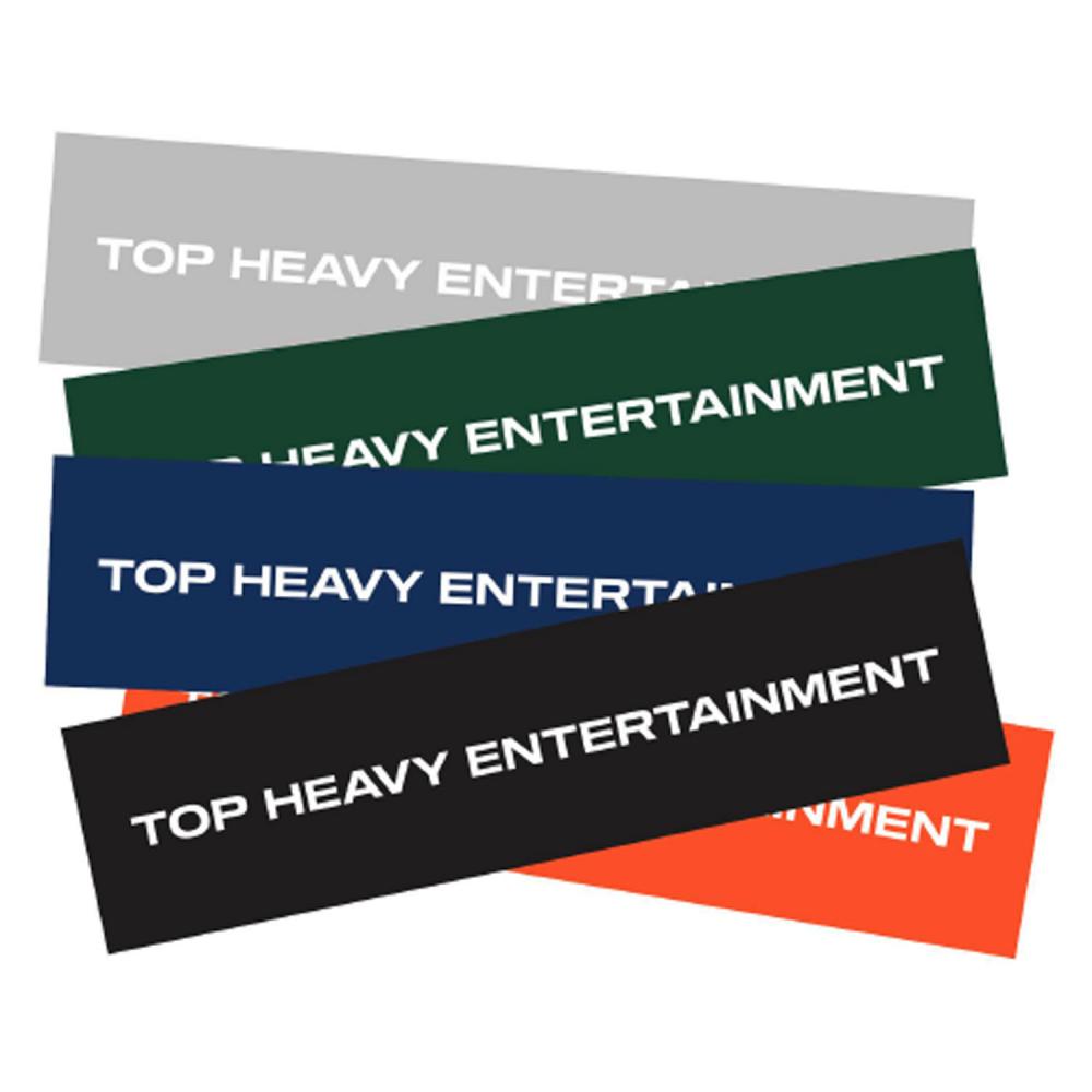 Stickers Top Heavy Big Brick Logo Marine / Blanc (lot de 5)