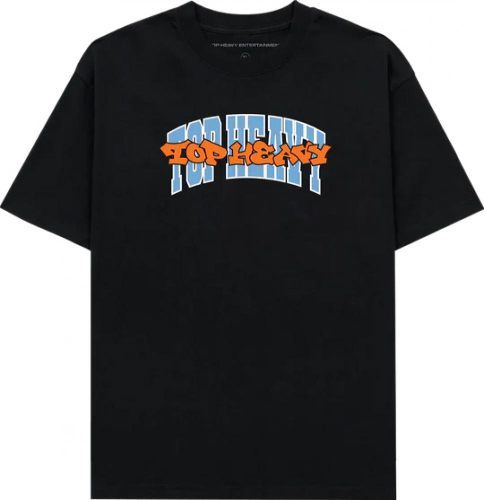 Tee-shirt Top Heavy Double Up Black
