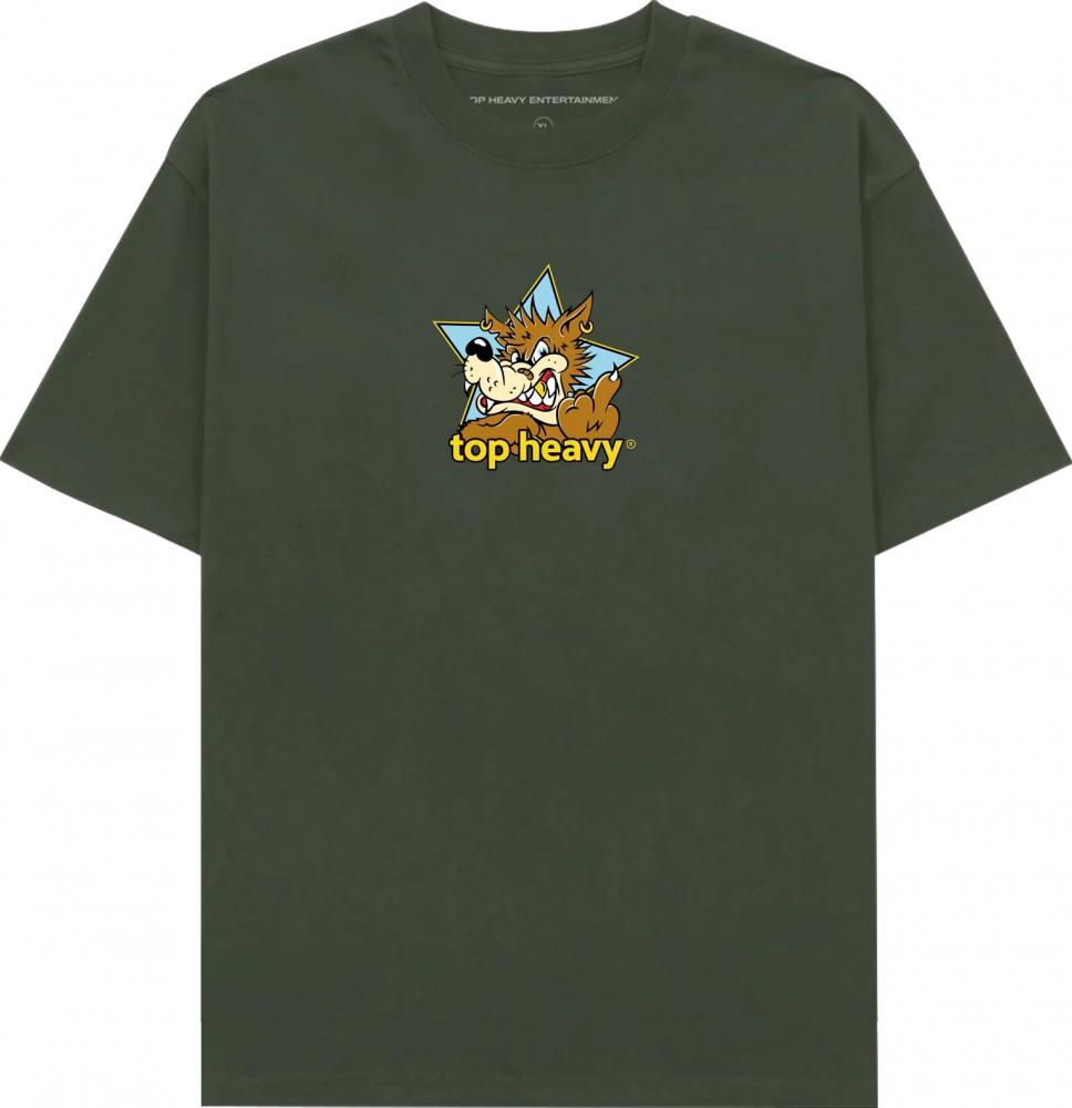 Tee-shirt Top Heavy Doghouse Green