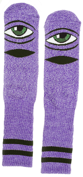 Toy Machine Socks Heather Sect Eye Heather Purple