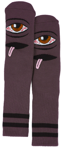 Toy Machine Socks Bloodshot Eye Eggplant