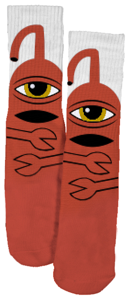Toy Machine Socks Sect Hug Rust