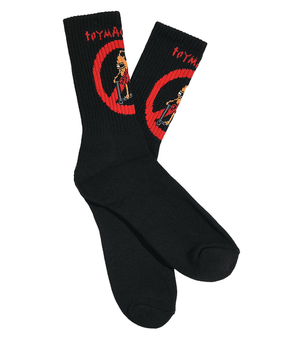 Toy Machine Socks No Scooter Black Black