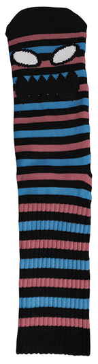 Toy Machine Socks Monster Mini Stripes Dusty Blue