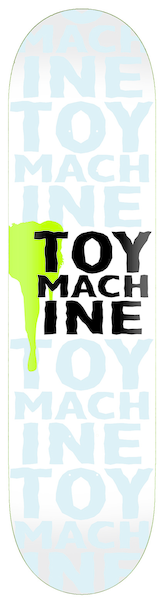 Toy Machine Deck Drip White