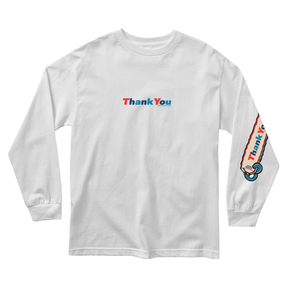Thank You T-Shirt Fresh Ls White
