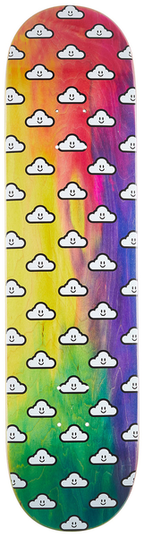 Thank You Deck Tie Dye Woodgrain Good Clouds 8.0 Tie Dye