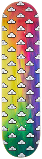 Thank You Deck Tie Dye Woodgrain Good Clouds 8.0 Tie Dye