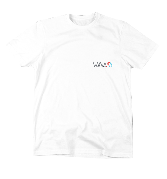 Wayward Wheels T-Shirt Strider Logo Embroided White