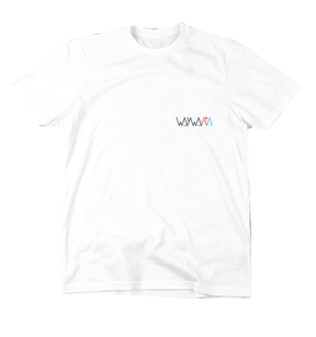 Wayward Wheels T-Shirt Strider Logo Embroided White