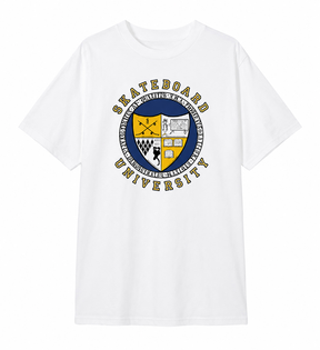 Tee-shirt World Industries Skateboard University SS White