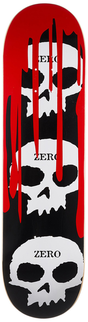 Zero Deck 3 Skull Blood Black White Red